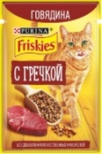 Корм для кошек Фрискис 75г Говядина гречка