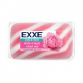 Крем мыло ЭКС 1+1 Нежный пион 80г розовое полосатое